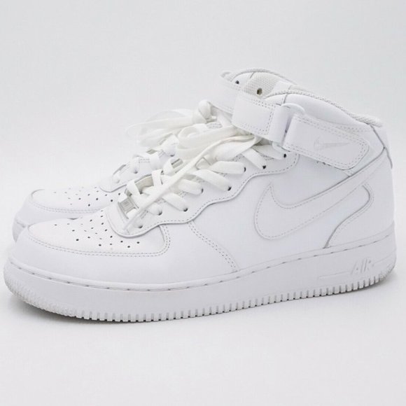 Nike Other - NIKE 315123-111 TRIPLE WHITE AIR FORCE 1 MID '07 MEN SNEAKERS SIZE US 11.5